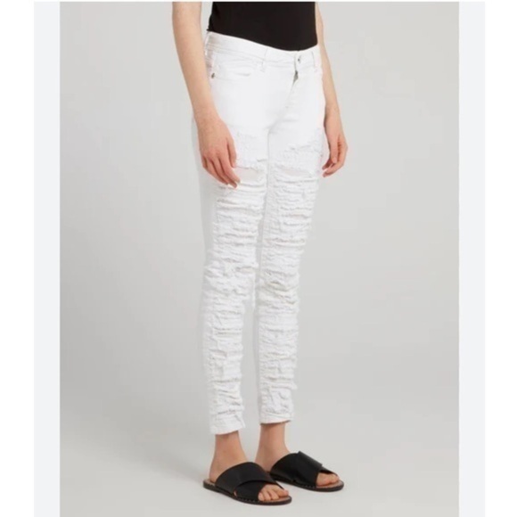 Guess Denim - Guess Y2K Low Rise Distressed With Lace Peaks Boo